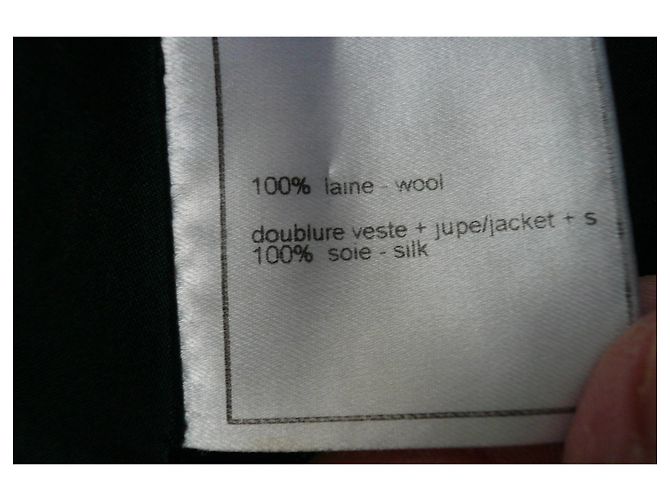 CHANEL Schwarzer Wickelrock mit T-Print-Futter38 - Ansicht 6