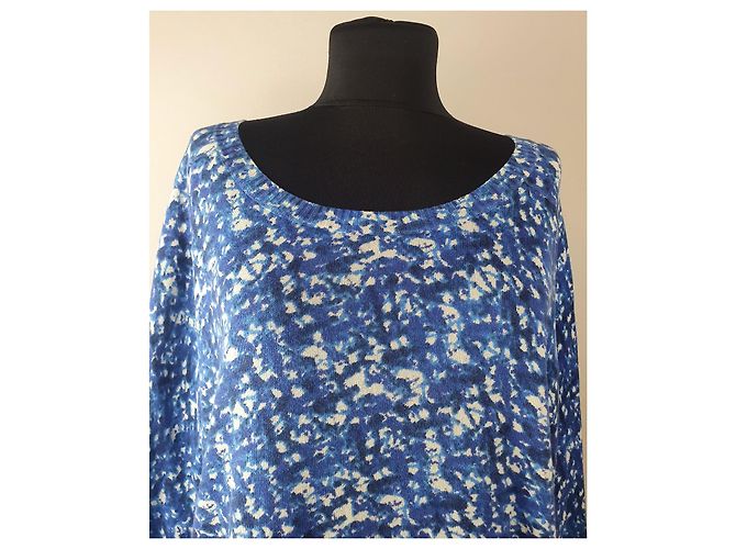 Maglione in cotone blu Samsoe & Samsoe - vista 2