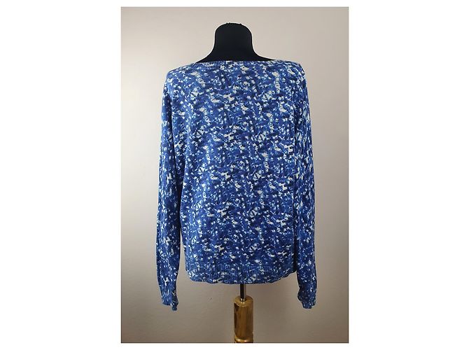 Maglione in cotone blu Samsoe & Samsoe - vista 4