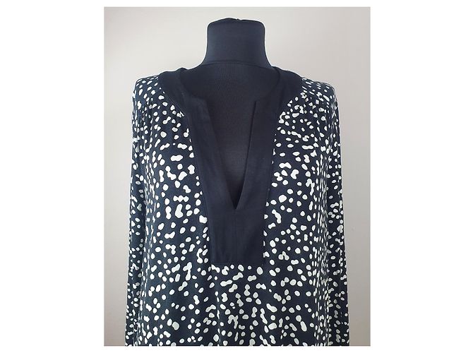 Michael Kors Bluse Schwarz Weiß - Ansicht 2