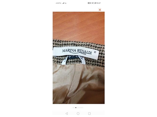 Marina Rinaldi Wollhose Schwarz Hellbraun - Ansicht 2