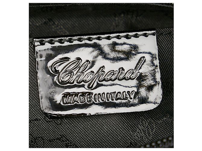 Pochette in pelle verniciata nera Chopard - vista 6
