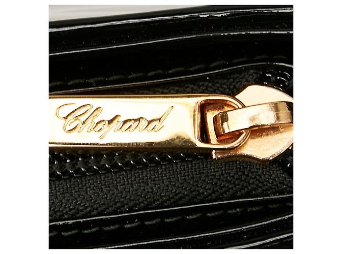 Pochette in pelle verniciata nera Chopard - vista 7