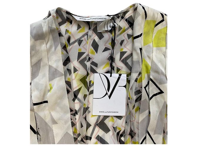 Diane Von Furstenberg Abito MarMara in seta multicolore Stampa python - vista 5
