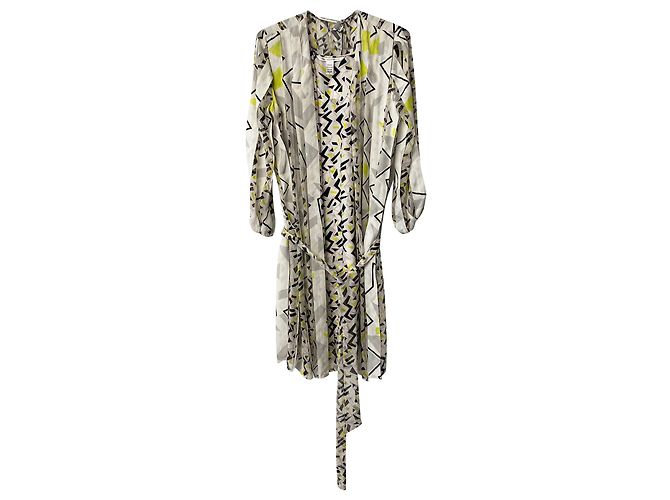 Diane Von Furstenberg Abito MarMara in seta multicolore Stampa python - vista 6