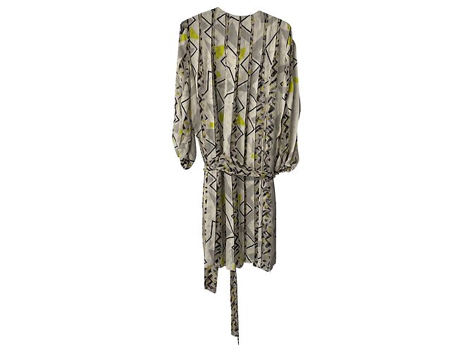 Diane Von Furstenberg Abito MarMara in seta multicolore Stampa python - vista 7