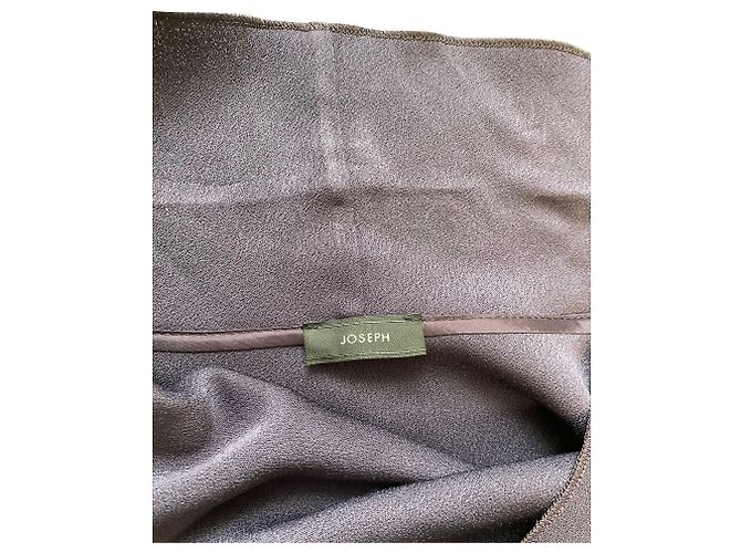 Vestido de crepé con cuello de barco Joseph en acetato púrpura - vista 4
