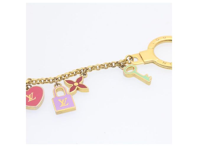 LOUIS VUITTON Porte Cles Chainne Pretty Charm Gold Mehrfarbig M66131 Auth ki1000 Mehrfarben Golden - Ansicht 4