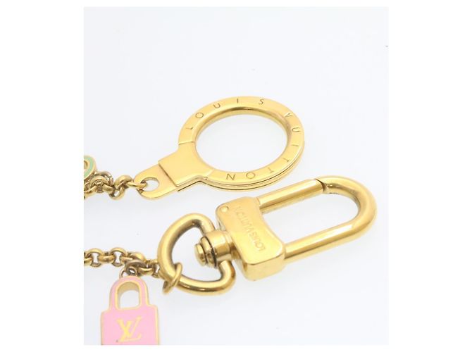 LOUIS VUITTON Porte Cles Chainne Pretty Charm Gold Mehrfarbig M66131 Auth ki1000 Mehrfarben Golden - Ansicht 9