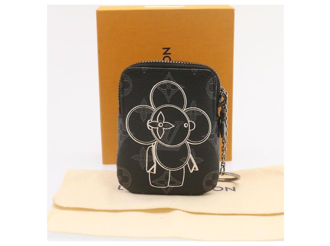 LOUIS VUITTON Monogram Eclipse Vivienne Pochette Zippée M62895 LV Auth nh079 - vue 17