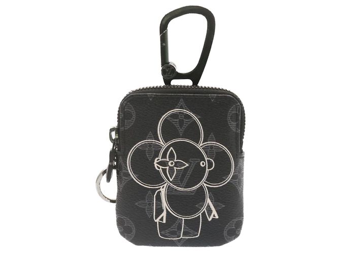 LOUIS VUITTON Monogram Eclipse Vivienne Pochette Zippée M62895 LV Auth nh079 - vue 2