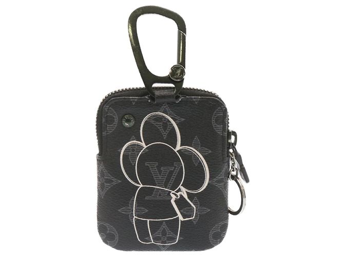 LOUIS VUITTON Monogram Eclipse Vivienne Pochette Zippée M62895 LV Auth nh079 - vue 3