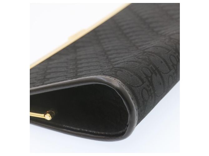 Christian Dior Trotter Canvas Pochette Nero Auth jk195 - vista 10