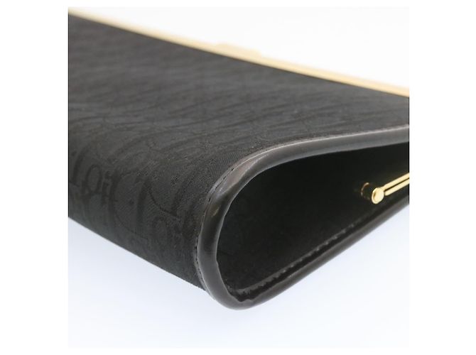 Christian Dior Trotter Canvas Pochette Nero Auth jk195 - vista 11