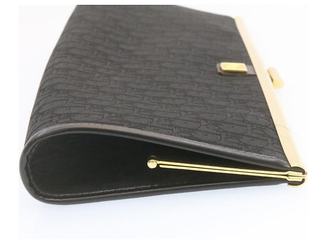 Christian Dior Trotter Canvas Pochette Nero Auth jk195 - vista 5