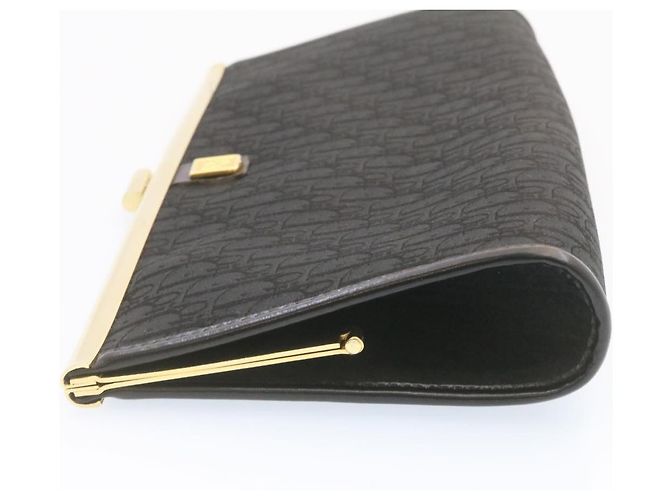 Christian Dior Trotter Canvas Pochette Nero Auth jk195 - vista 6