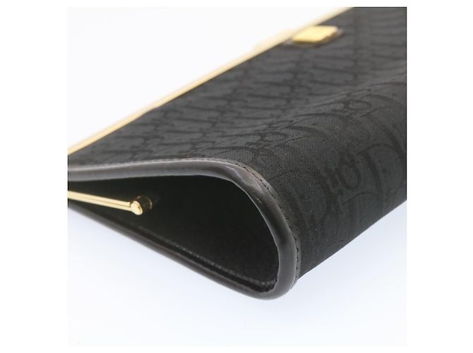 Christian Dior Trotter Canvas Pochette Nero Auth jk195 - vista 8