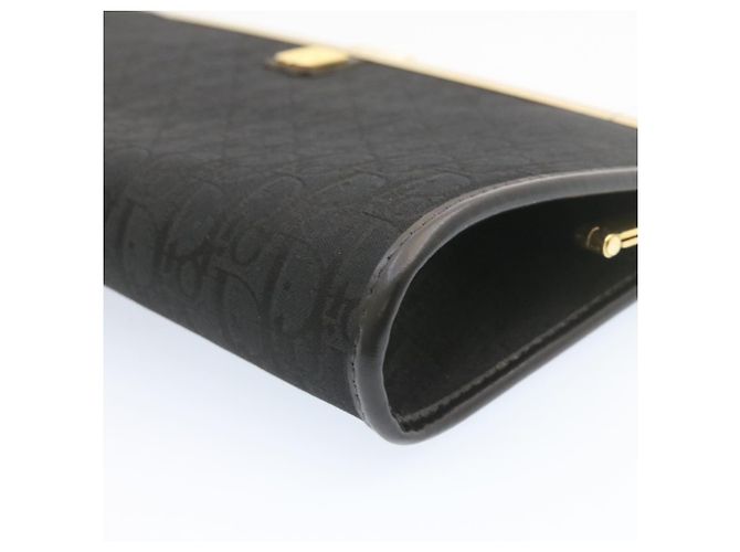 Christian Dior Trotter Canvas Pochette Nero Auth jk195 - vista 9