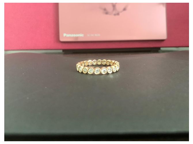 Autre Marque ANELLO ETERNITY CON DIAMANTI Rosa - vista 2