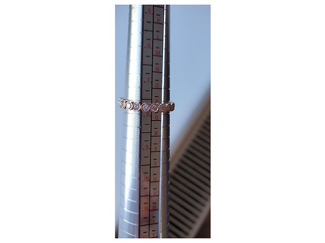 Autre Marque ANELLO ETERNITY CON DIAMANTI Rosa - vista 8
