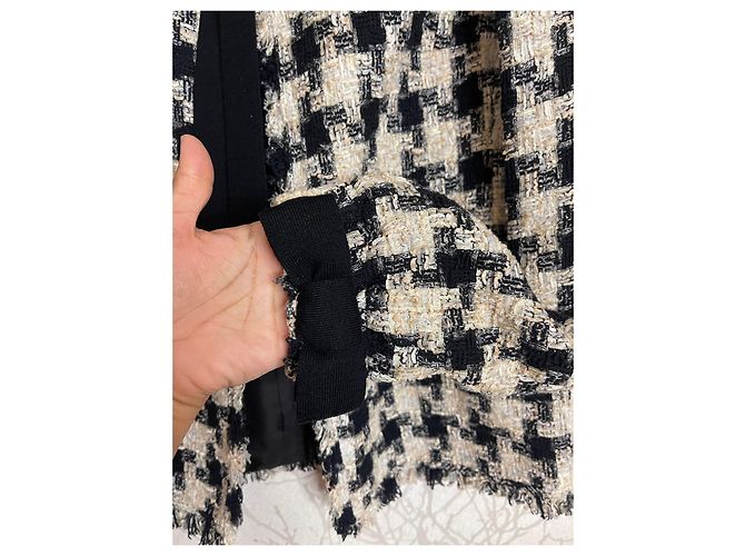 Chanel Jacke Schwarz Sand Aus weiß - Ansicht 13