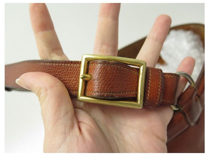 Mangeoire Hermès VINTAGE HERMES EIMER FEEDER EIMER 1950 EPSOM LEDER + NAPOLEON TASCHE SCHAL Braun - Ansicht 11