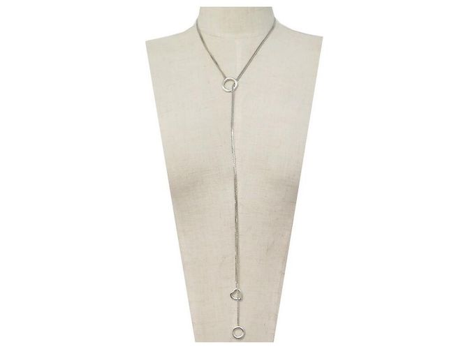 COLLANA CHRISTOFLE ANELLO E CUORE PICCOLO 32-70 COLLANA CM IN ARGENTO - vista 2