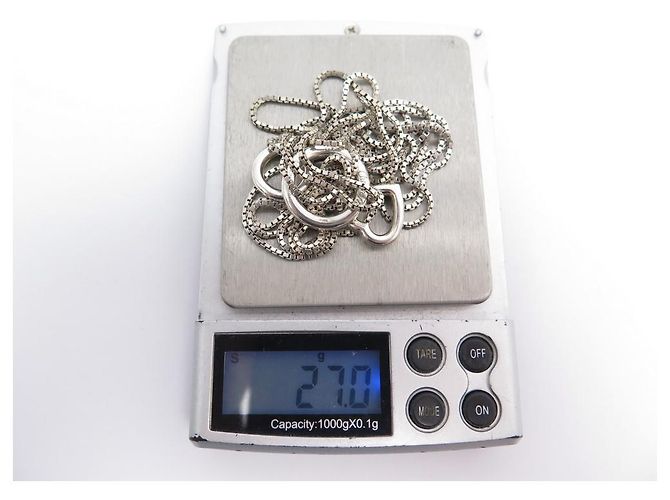 COLLANA CHRISTOFLE ANELLO E CUORE PICCOLO 32-70 COLLANA CM IN ARGENTO - vista 5