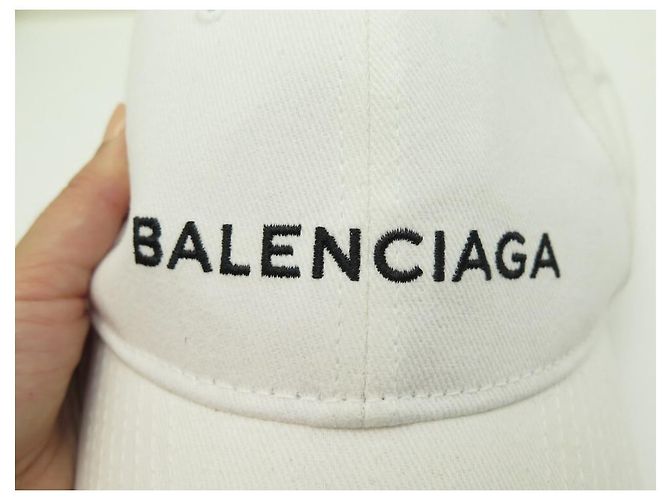 NEUE BALENCIAGA ARCHETYPE CAP 2017 WEIßE BAUMWOLLE WEIßE KAPPE - Ansicht 3