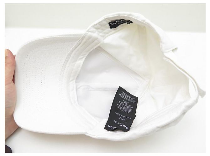 NEUE BALENCIAGA ARCHETYPE CAP 2017 WEIßE BAUMWOLLE WEIßE KAPPE - Ansicht 4