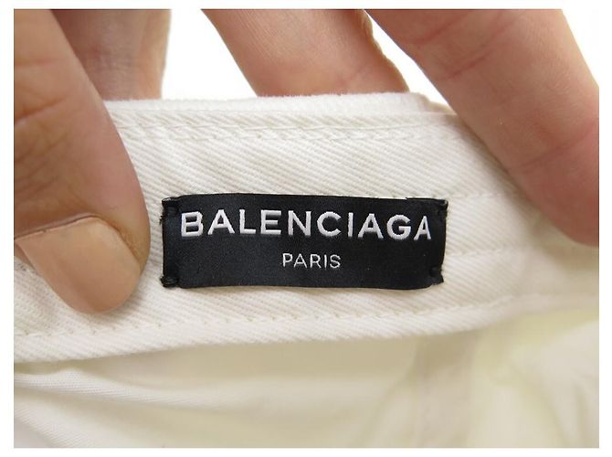NEUE BALENCIAGA ARCHETYPE CAP 2017 WEIßE BAUMWOLLE WEIßE KAPPE - Ansicht 5
