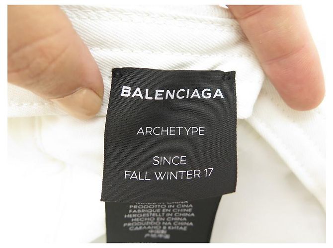 NEUE BALENCIAGA ARCHETYPE CAP 2017 WEIßE BAUMWOLLE WEIßE KAPPE - Ansicht 7