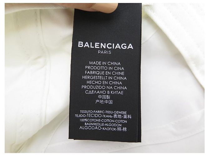NEUE BALENCIAGA ARCHETYPE CAP 2017 WEIßE BAUMWOLLE WEIßE KAPPE - Ansicht 8
