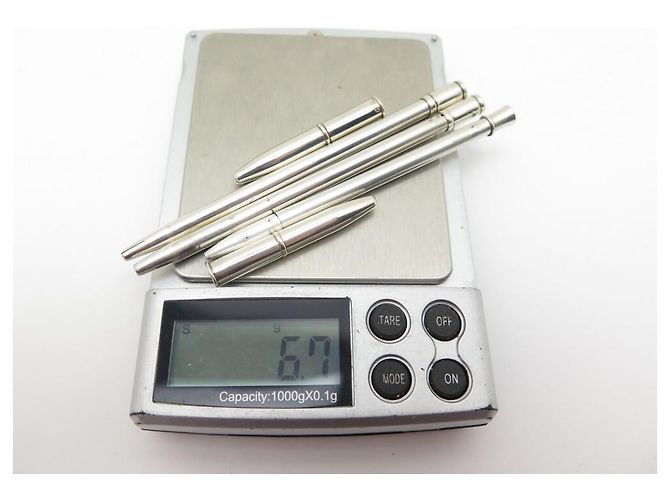 Hermès molto 3 HERMES MINI PEN PER AGENDA IN ARGENTO STERLING MINING PENNA A SFERA - vista 10