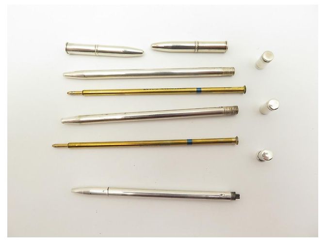 Hermès molto 3 HERMES MINI PEN PER AGENDA IN ARGENTO STERLING MINING PENNA A SFERA - vista 9