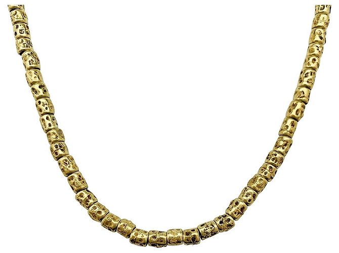 Dodo Pomellato Collar Dodo, "Granelli", oro amarillo y plata. - vista 3