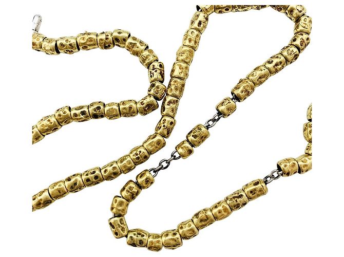 Dodo Pomellato Collar Dodo, "Granelli", oro amarillo y plata. - vista 6