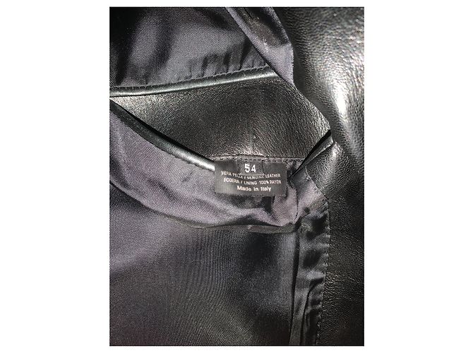Gucci Lederblazer Jacke Schwarz - Ansicht 4