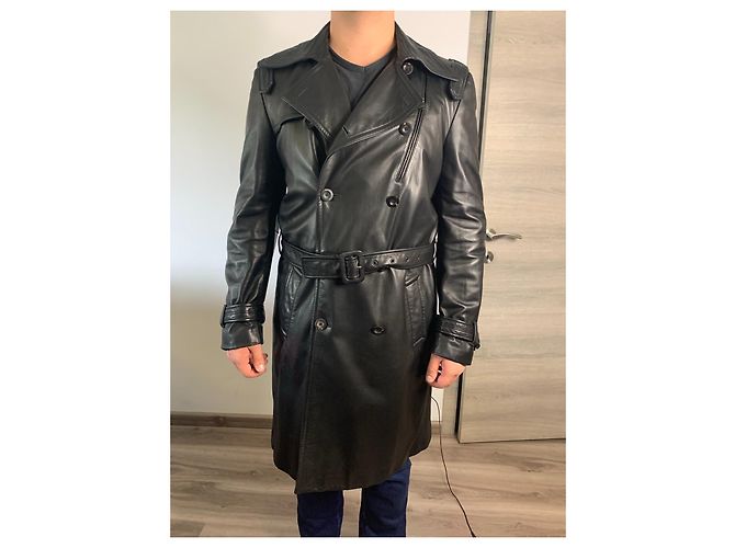 John Richmond Herren Lederjacke Schwarz - Ansicht 5