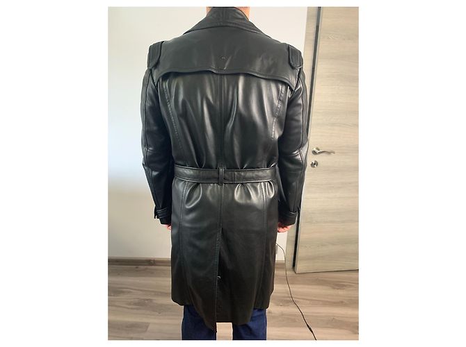 John Richmond Herren Lederjacke Schwarz - Ansicht 6