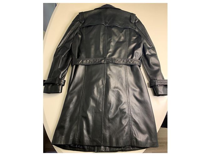 John Richmond Herren Lederjacke Schwarz - Ansicht 7