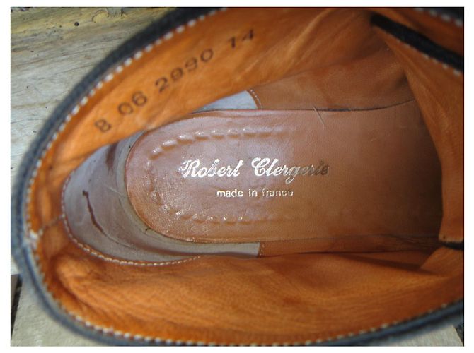 Stivaletti in tela e pelle Robert Clergerie 37,5 Nero - vista 6