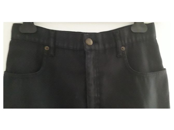 Fendi Falda vaquera corta T 44 ESO Negro - vista 2