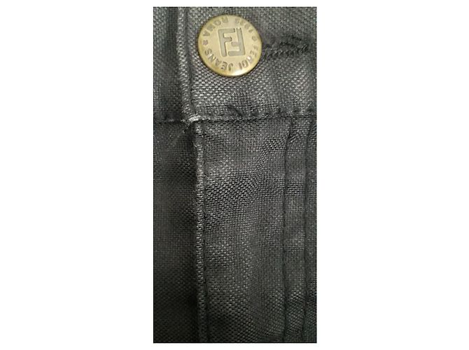 Fendi Falda vaquera corta T 44 ESO Negro - vista 6