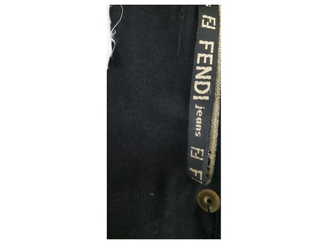 Fendi Falda vaquera corta T 44 ESO Negro - vista 9