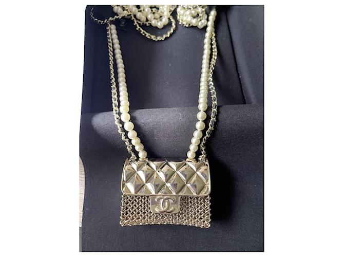 Cambon Rara collana lunga Chanel 2021 Silver hardware - vista 8