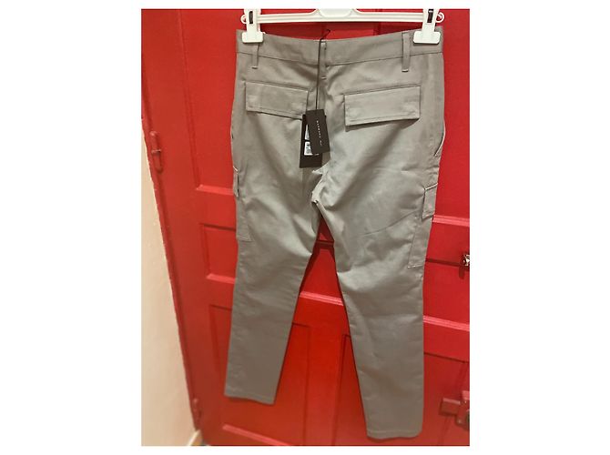 Pantalones Barbara Bui Grises de Algodón - vista 2