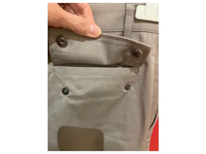 Pantalones Barbara Bui Grises de Algodón - vista 6
