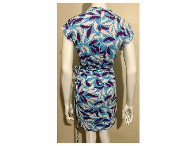 Diane Von Furstenberg Vestido cruzado de seda Mindy de DvF Multicolor - vista 2