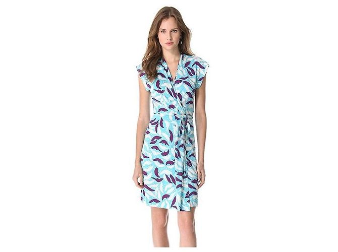 Diane Von Furstenberg Vestido cruzado de seda Mindy de DvF Multicolor - vista 3